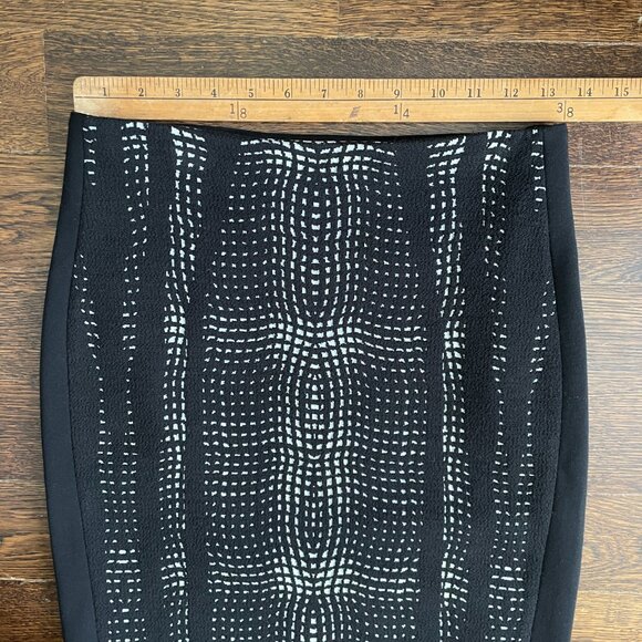 Diane Von Furstenberg DVF Panel Marta Black & White Pencil Skirt-Sz.2 - Picture 8 of 10